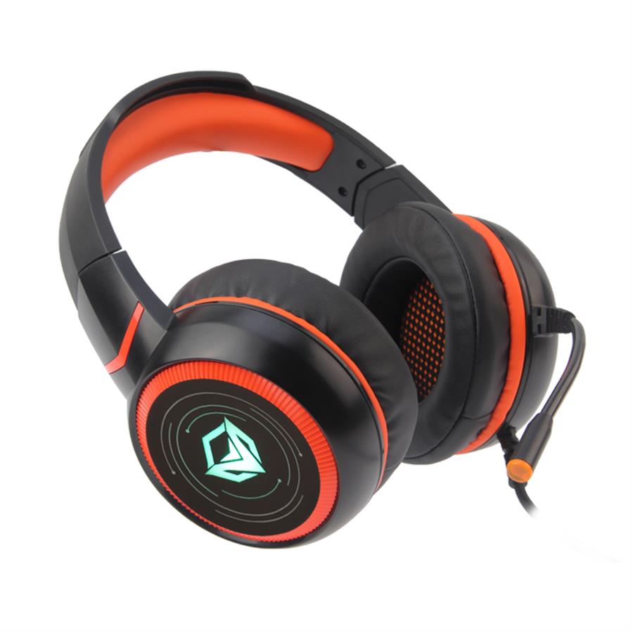 Auricular Gamer USB 7.1 Meetion HP030 Negro Y Naranja