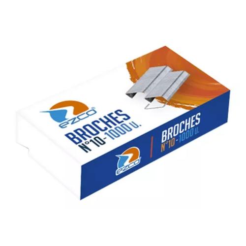 Broches EZCO N° 10 caja x 1000