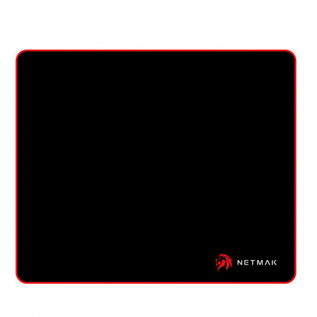 PAD P/MOUSE NETMAK NM-MP752 30X25CM C/BORDES ROJOS