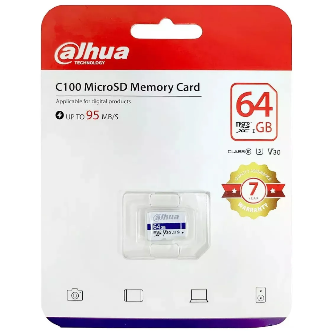 MEMORIA DAHUA MICRO SD 64GB DHI-TF-C100 (novedad)