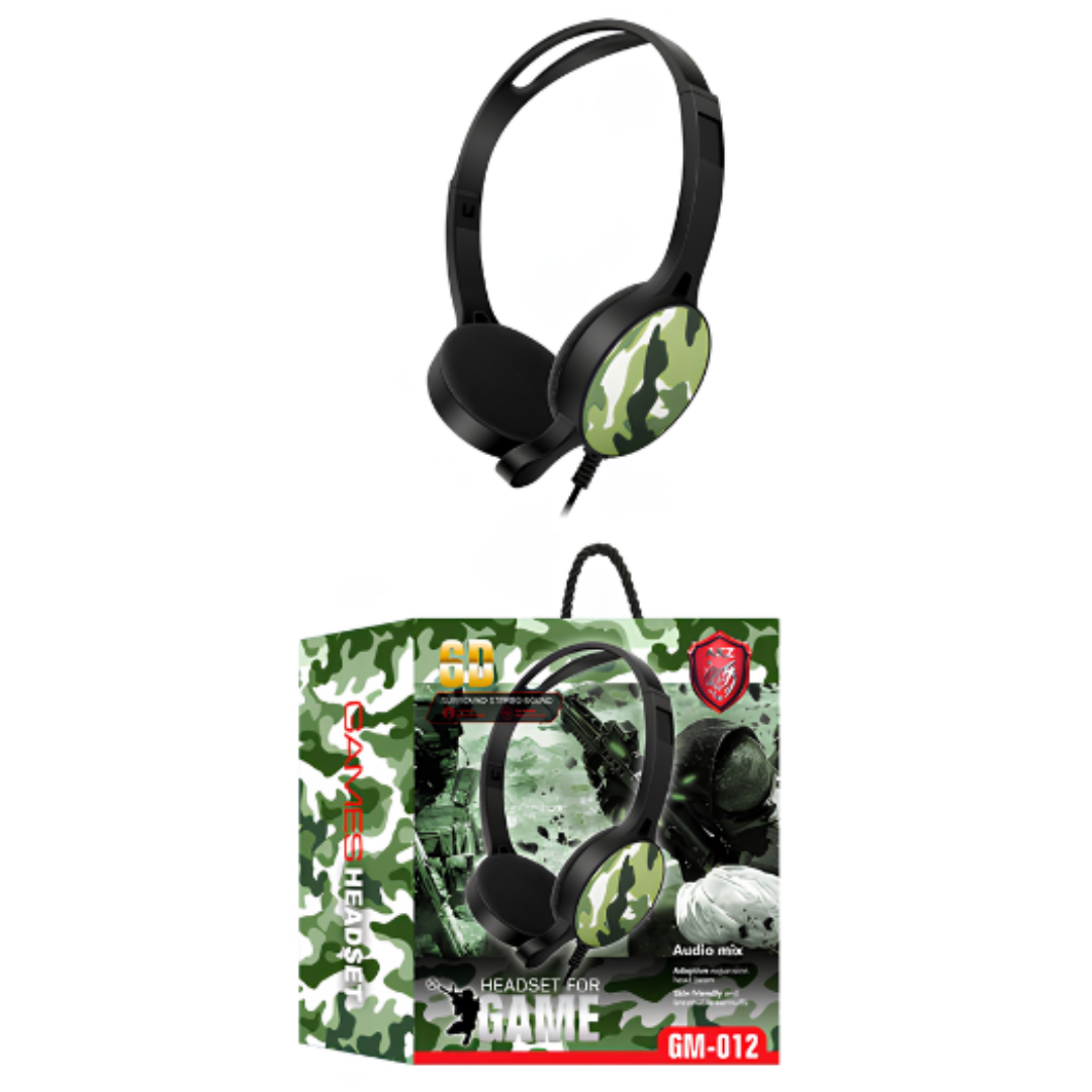 AURICULAR GAMER AKZ GM-012 VERDE