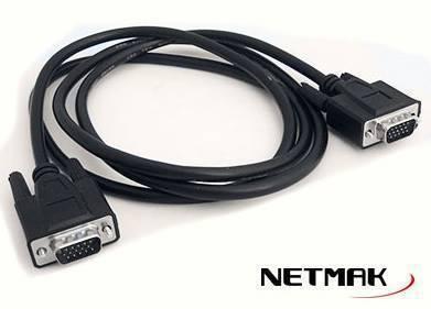 CABLE NETMAK NM-C18 5 VGA M/M 5M BOLSA