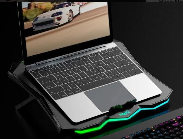 Base Notebook Reclinable Nisuta Ns-cn93r Rainbow Fan Usb Rgb