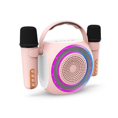 SOUL PARLANTE BT MINI KARAOKE ROUND ROSA