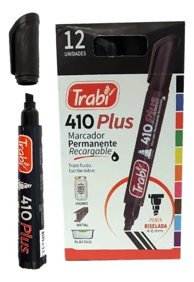 MARCADOR TRABI PERMANENTE NEGRO
