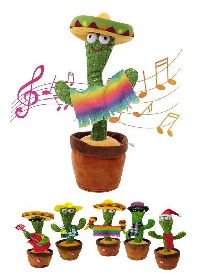 CACTUS BAILARÍN MUSICAL IMITA Y BAILA (ORIGINAL)