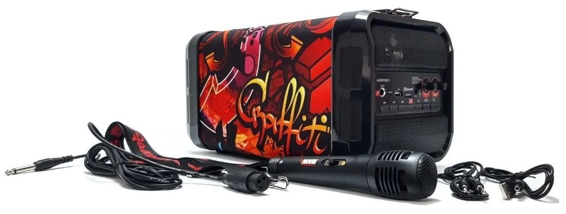 Parlante Portatil Bluetooth Usb Aux Novik Adventure 5