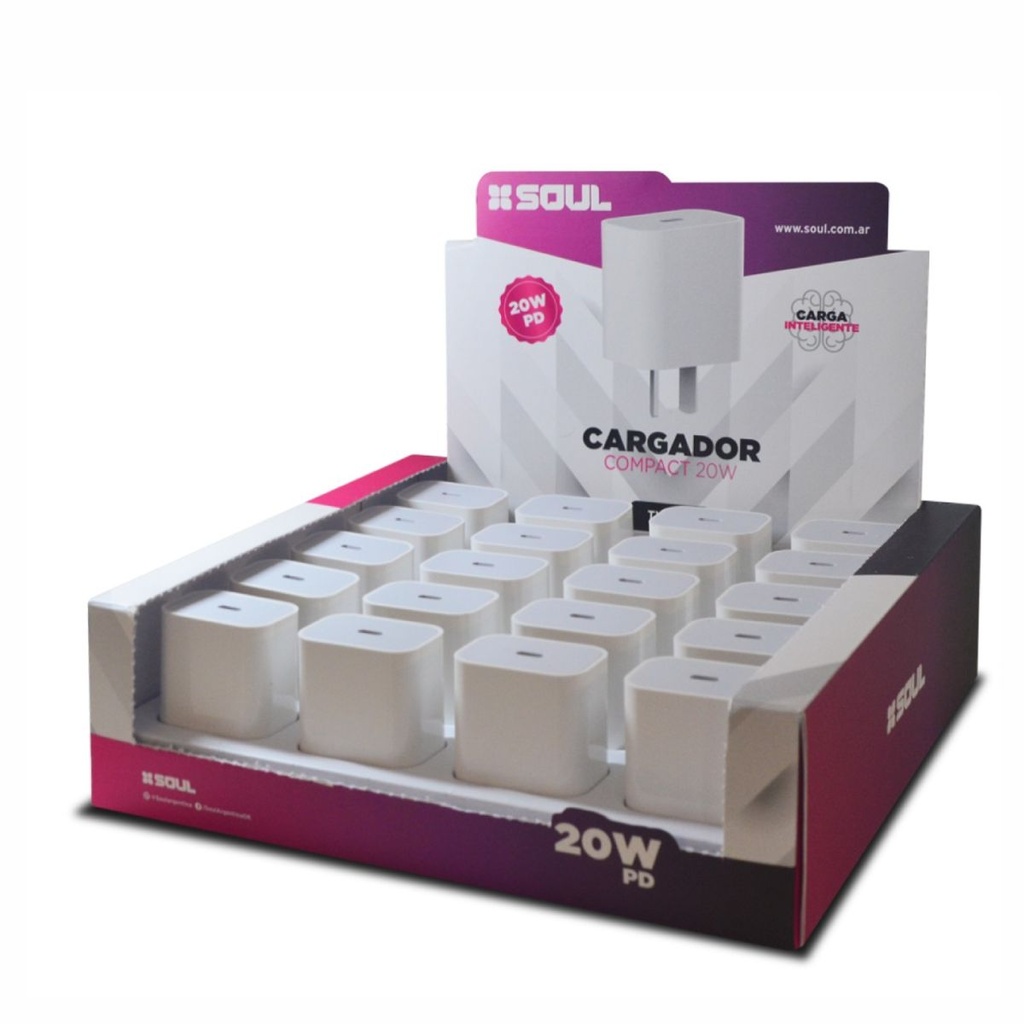 CARGADOR USB SOUL CVJ-PD20