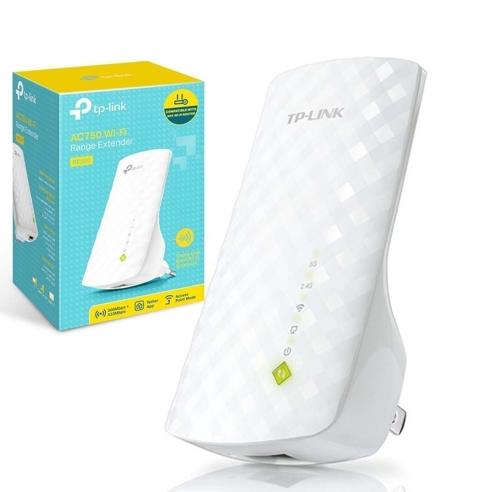 EXPANSOR DE RANGO  TP-LINK RE200 AC750 DUAL BAND